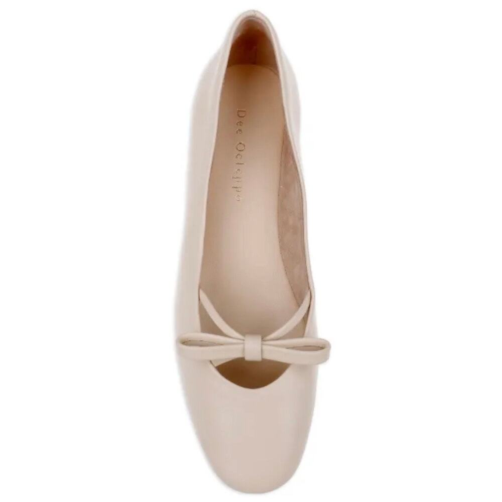 DEE OCLEPPO | Dixon Ballerinas Ballet Flats Bow Mary Jane Nude Blush | Size 8.5